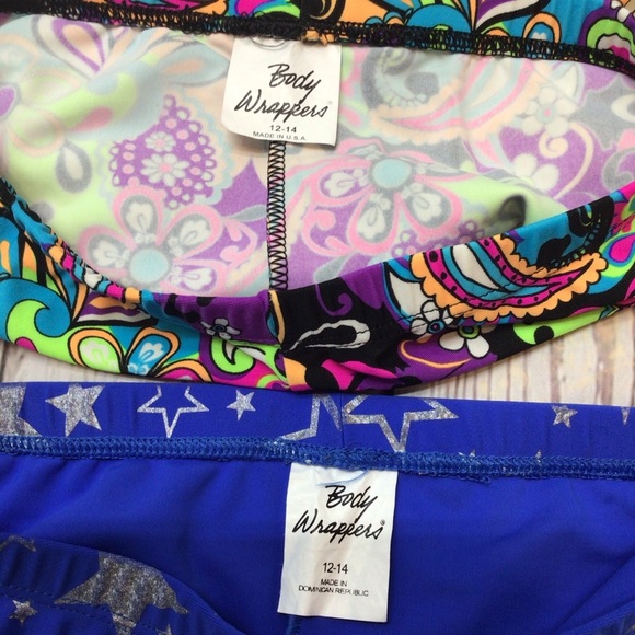NWOT (2) Body Wrappers Girls Dance Booty Shorts - Picture 7 of 9